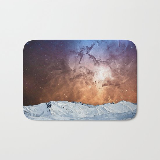 Cosmic Winter Landscape Bath Mat