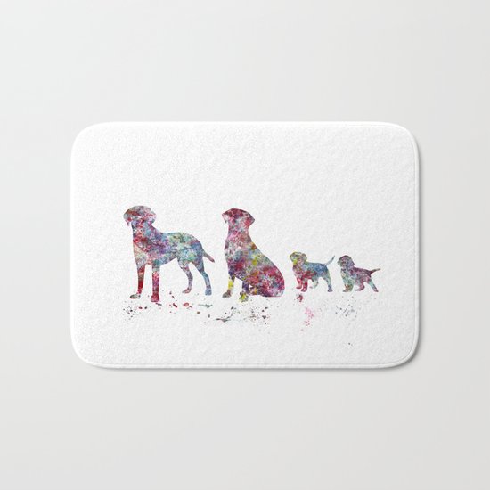 Labrador family Bath Mat