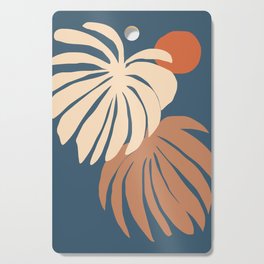 Abstraction_SUN_LEAVES_FLORAL_PLANT_BOHEMIAN_POP_ART_0419A Cutting Board