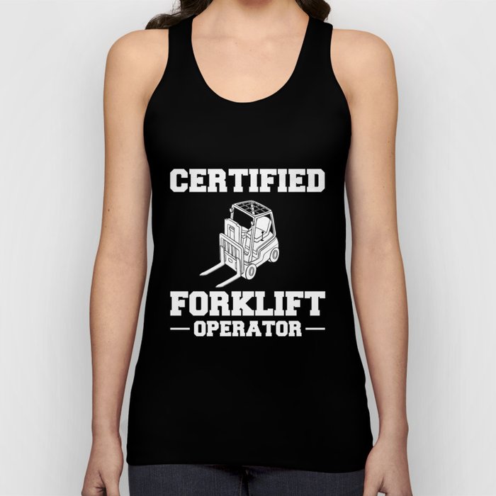 Forklift Operator Driver Lift Truck Training Tank Top