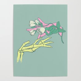 Hand of Hades - neon Poster