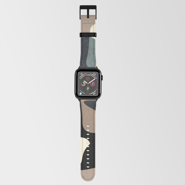 Black off white apple watch band top