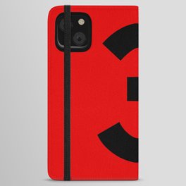 Number 3 (Black & Red) iPhone Wallet Case