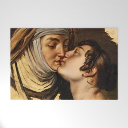 Juliet Kissing her Nurse by Francesco Hayez Welcome Mat