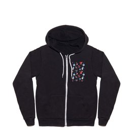 Snowman And Red Cardinal Holidays Collection Zip Hoodie