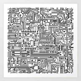 Circuit Board Art Print