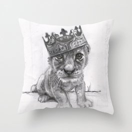 Baby Lion Throw Pillow