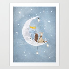starlight wishes with you Art Print