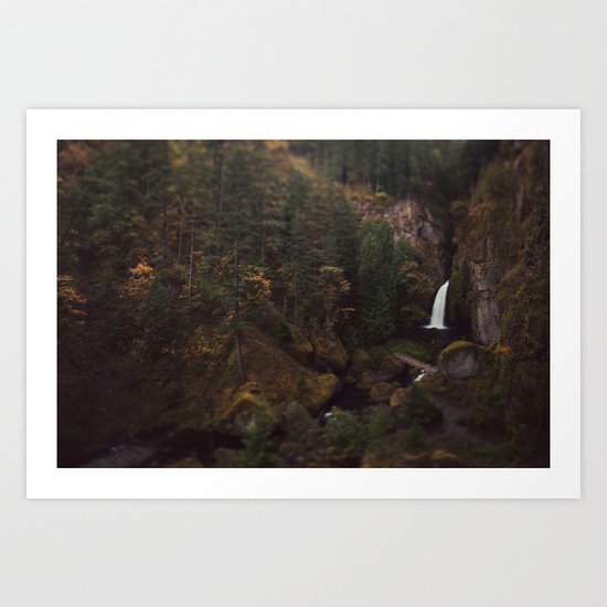 Wahclella Falls Art Print