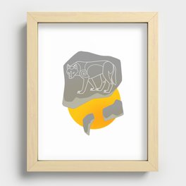 Pictavia Wolf Recessed Framed Print