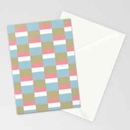 Colorful Tiles Geometric Pattern Stationery Card