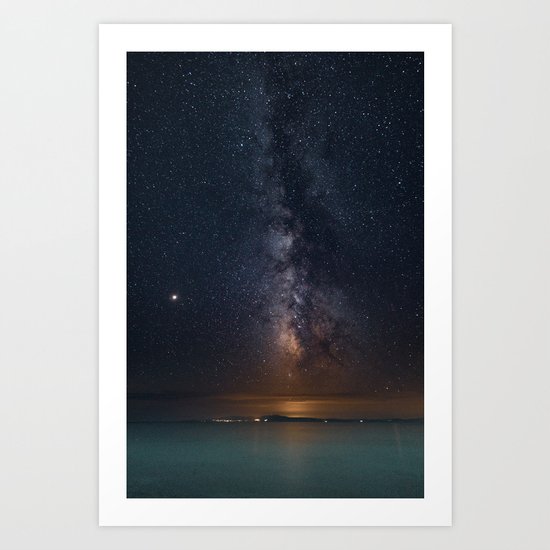 Milky Way Galaxy Poster Star Digital Print Night Sky Photography Starry Sky Printable Greece Art Print
