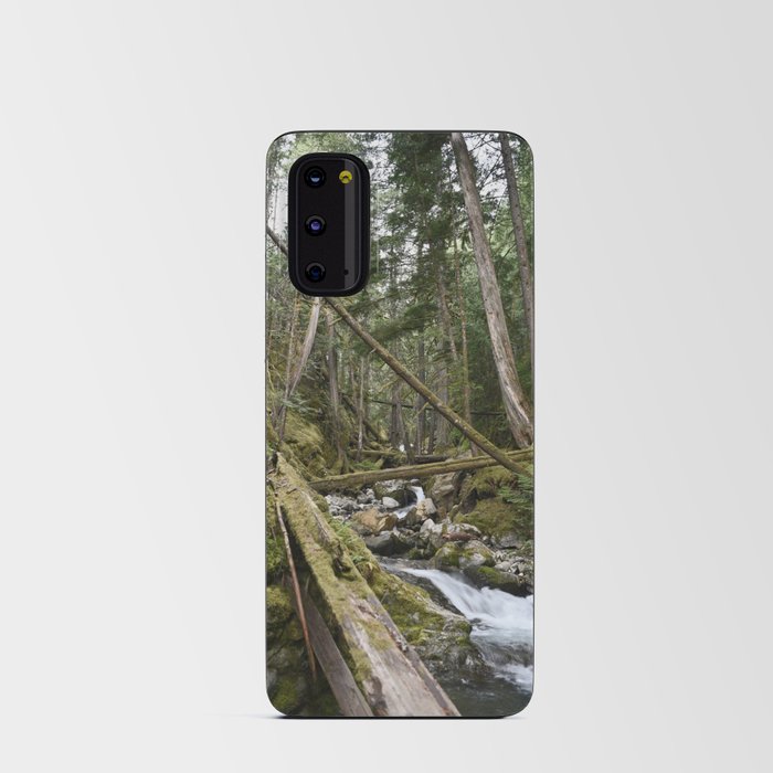 Mountain Creek River Forest Rainforest Landscape Pacific Northwest Washington Hiking Old Growth Geology Android Card Case