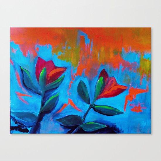 Dancing Tulips Canvas Print