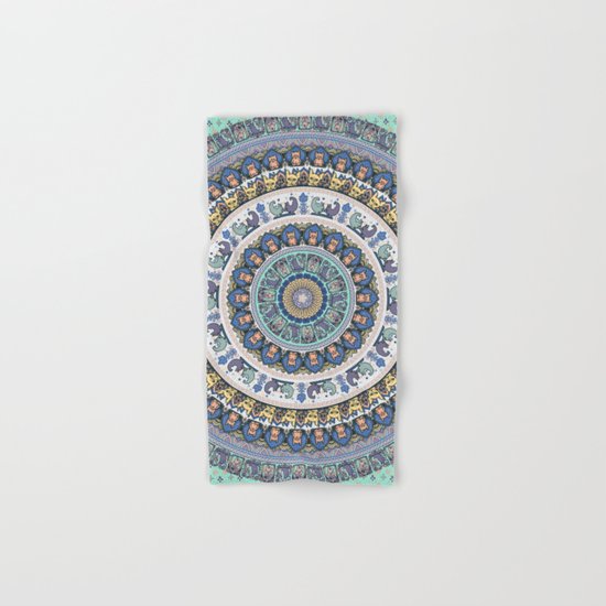 Frenchie Yoga Medallion Hand & Bath Towel