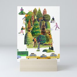 Christmas / Mini Central Park Artwork Mini Art Print