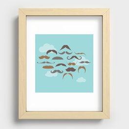 Mustaches in the Sky Recessed Framed Print