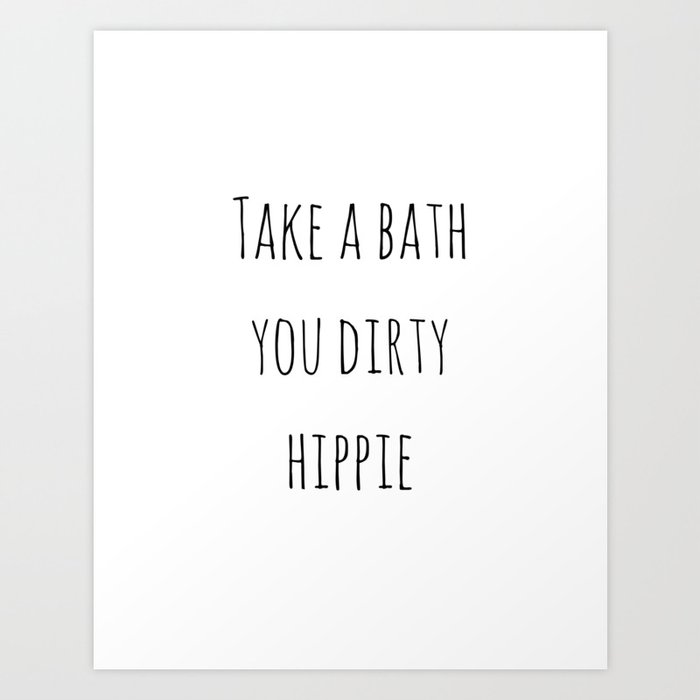 Take A Shower You Dirty Hippie Wood Sign Bathroom Decor Boho decor Washroom...