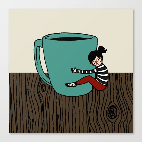 Coffee Mug Love Canvas Print