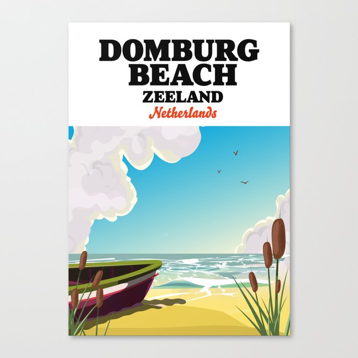 Domburg Beach Zeeland Canvas Print