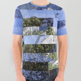 Yosemite Lines Corrupted All Over Graphic Tee