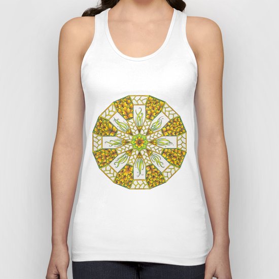 Fall Mandala Zendala Unisex Tank Top