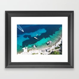 Croatia Drone 1 Framed Art Print