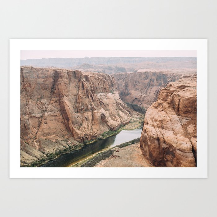 Horseshoe Bend - Grand Canyon East Rim - Page, Arizona Landscape Photo - USA Travel Art Print