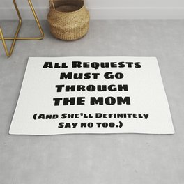 All Requests Mom Area & Throw Rug