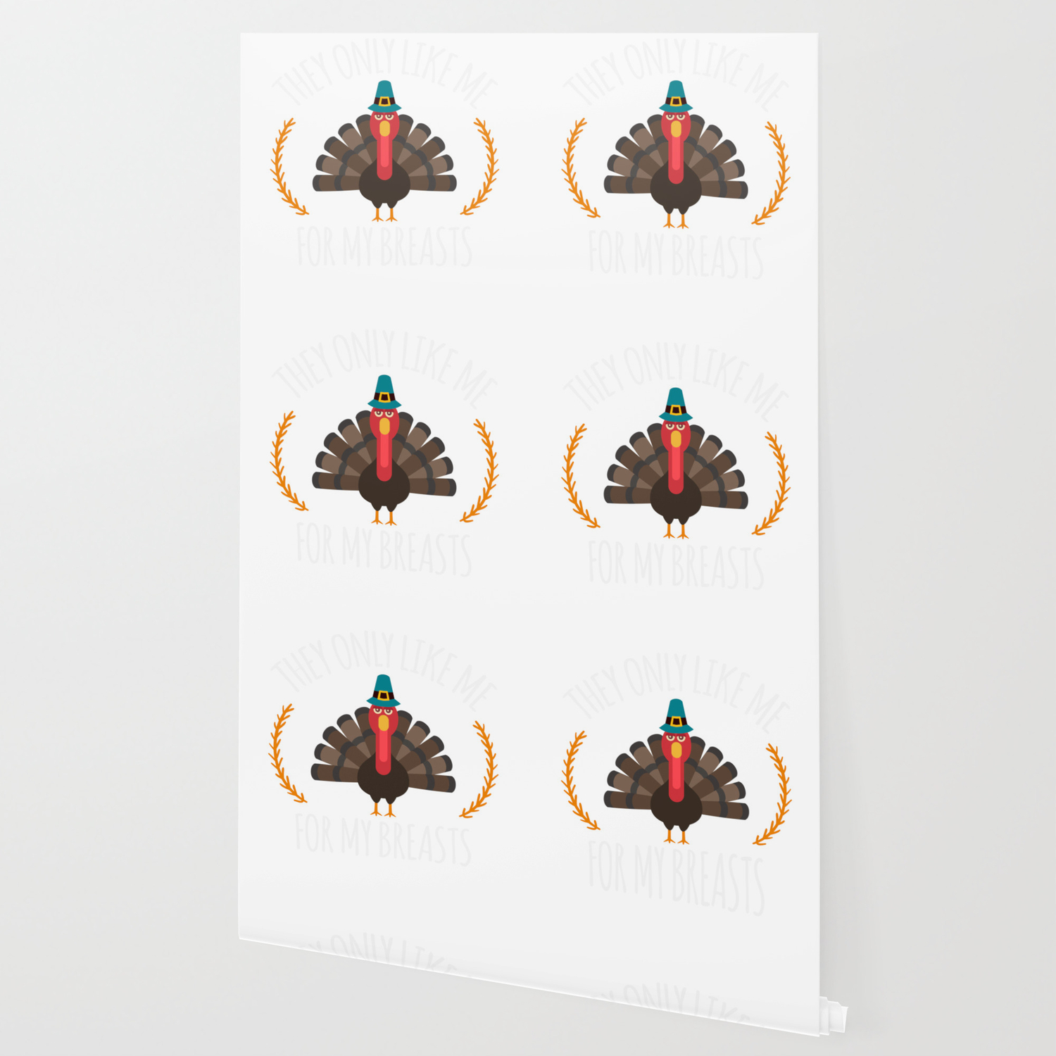 They Only Like Me For My Breasts Funny Thanksgiving Wallpaper By
