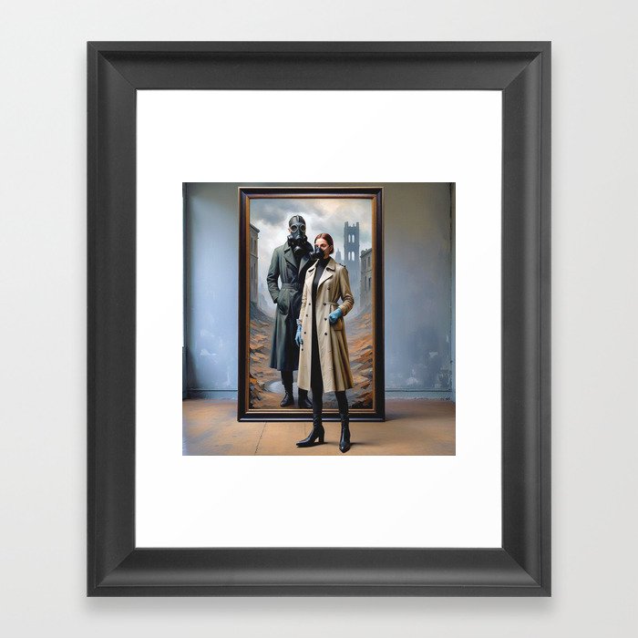 Ernst's Shadow and Bird Framed Art Print