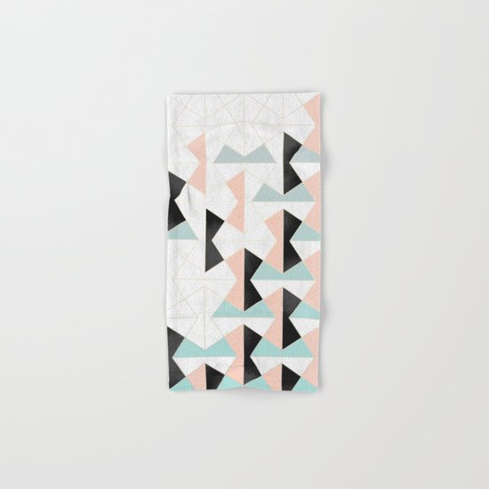 Mixed Material Tiles Hand & Bath Towel