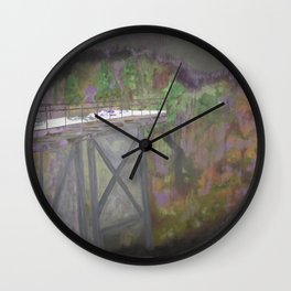 Bridge to Nowhere Wall Clock