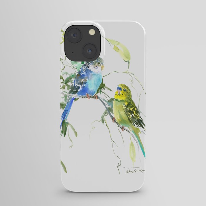 Parakeets, budgies pet bird home decor iPhone Case