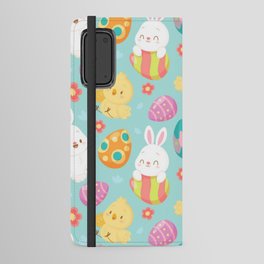 Happy Easter Rabbit And Chicken Collection Android Wallet Case