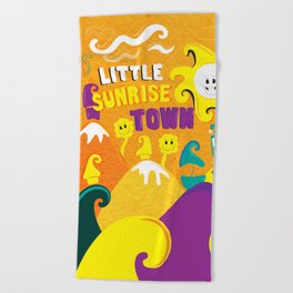 Little Sunrise Town Beach Towel