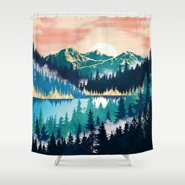 Lake Mist Shower Curtain