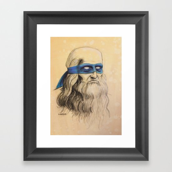 Leo TMNT Framed Art Print