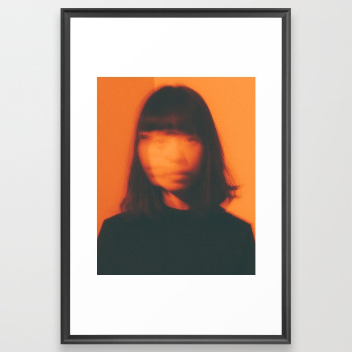 Patcha Fade Orange Framed Art Print