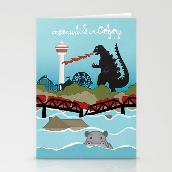 YYCFlood Stationery Cards