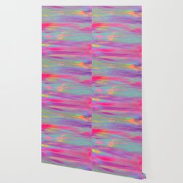 Dreamy Abstract Holographic Painting Wallpaper