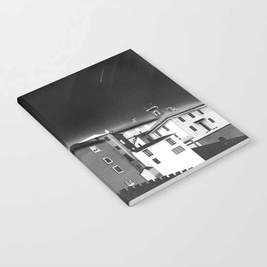 Castles at Night (B&W) Notebook