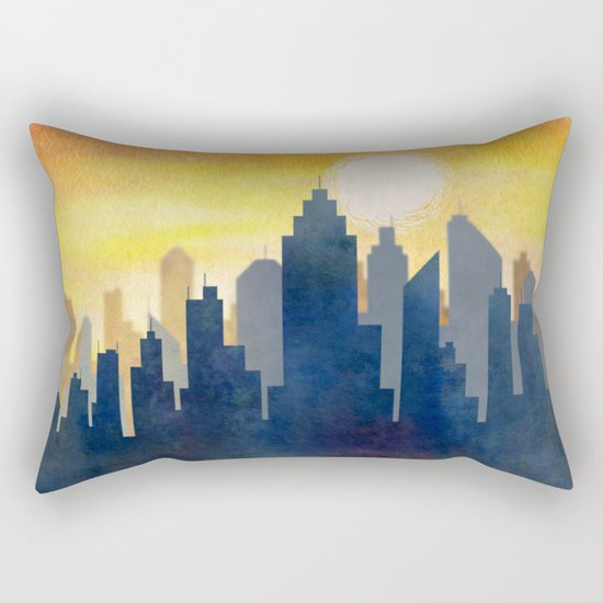 City Heat Wave Rectangular Pillow