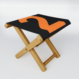 Number 2 (Orange & Black) Folding Stool