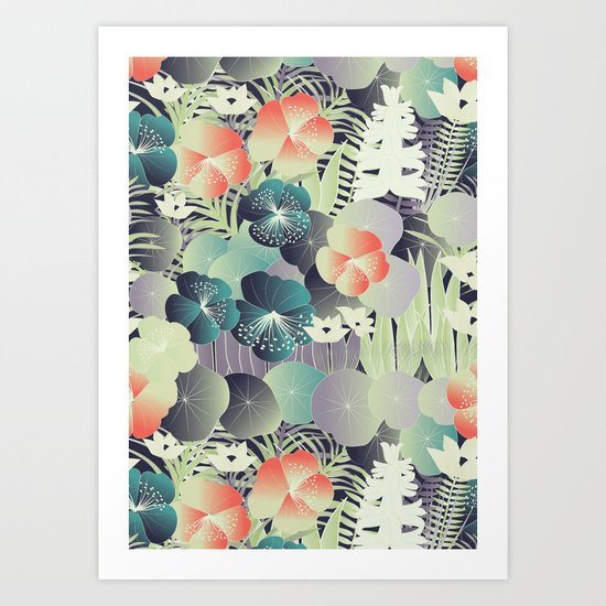 tropical mix Art Print