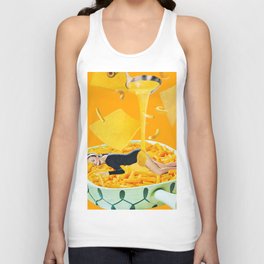 Cheese Dreams Tank Top | Popart, Midcentury, Macncheese, Funny, Curated, Food, Cheese, Macaroniandcheese, Collage, Vintage 