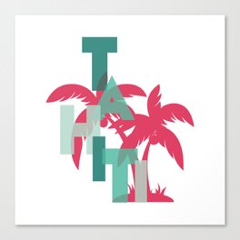 Tahiti trip souvenir Canvas Print