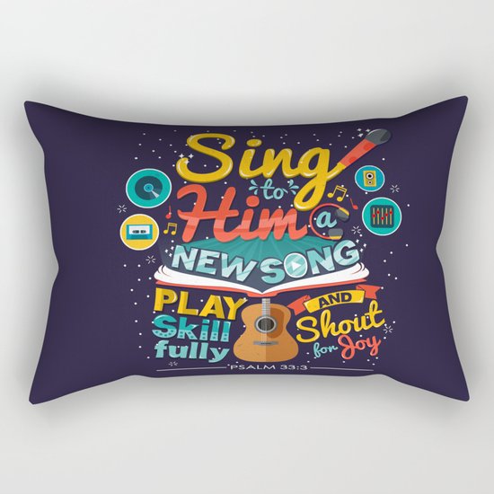 Psalm 33 Rectangular Pillow