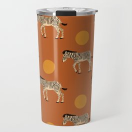 Zebra and Sun Travel Mug