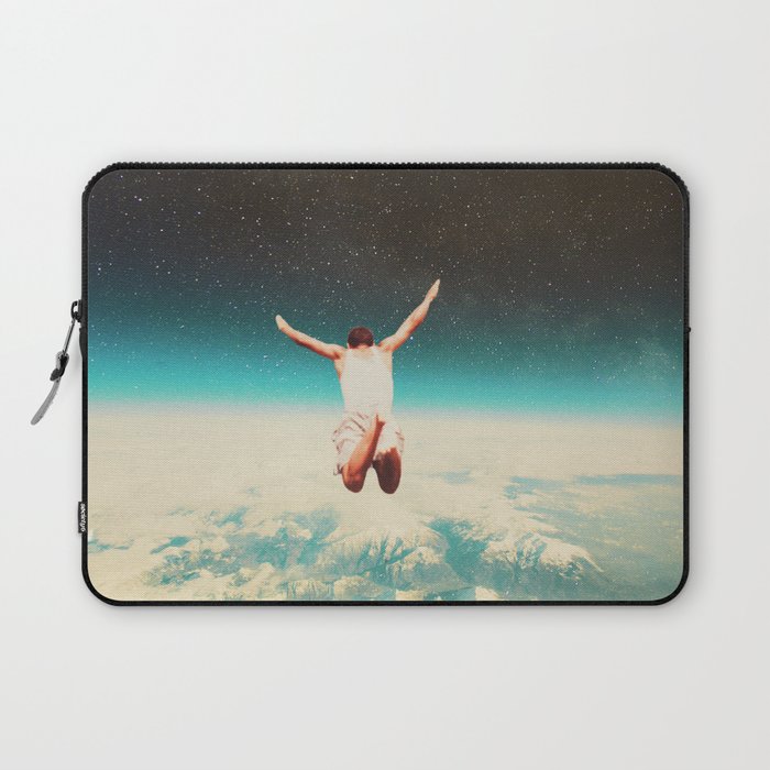 Falling with a hidden smile Laptop Sleeve